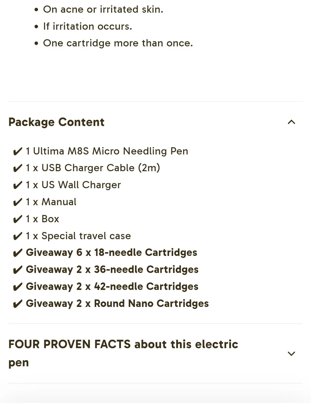 NIB Dr. Pen M8S +12 +10 (Total 24 Tips) New Sealed Extra Tips Microneedling